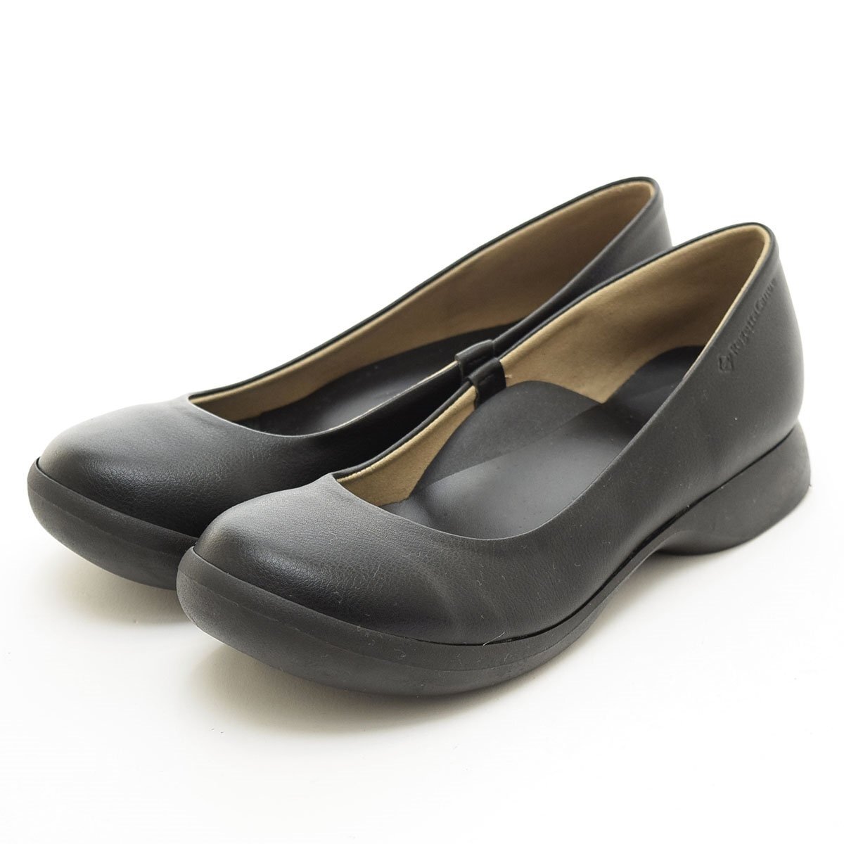 ◇566379 RegettaCanoe リゲッタカヌー パンプス ウェッジシューズ サイズ23.0cm レディース ブラック拍卖