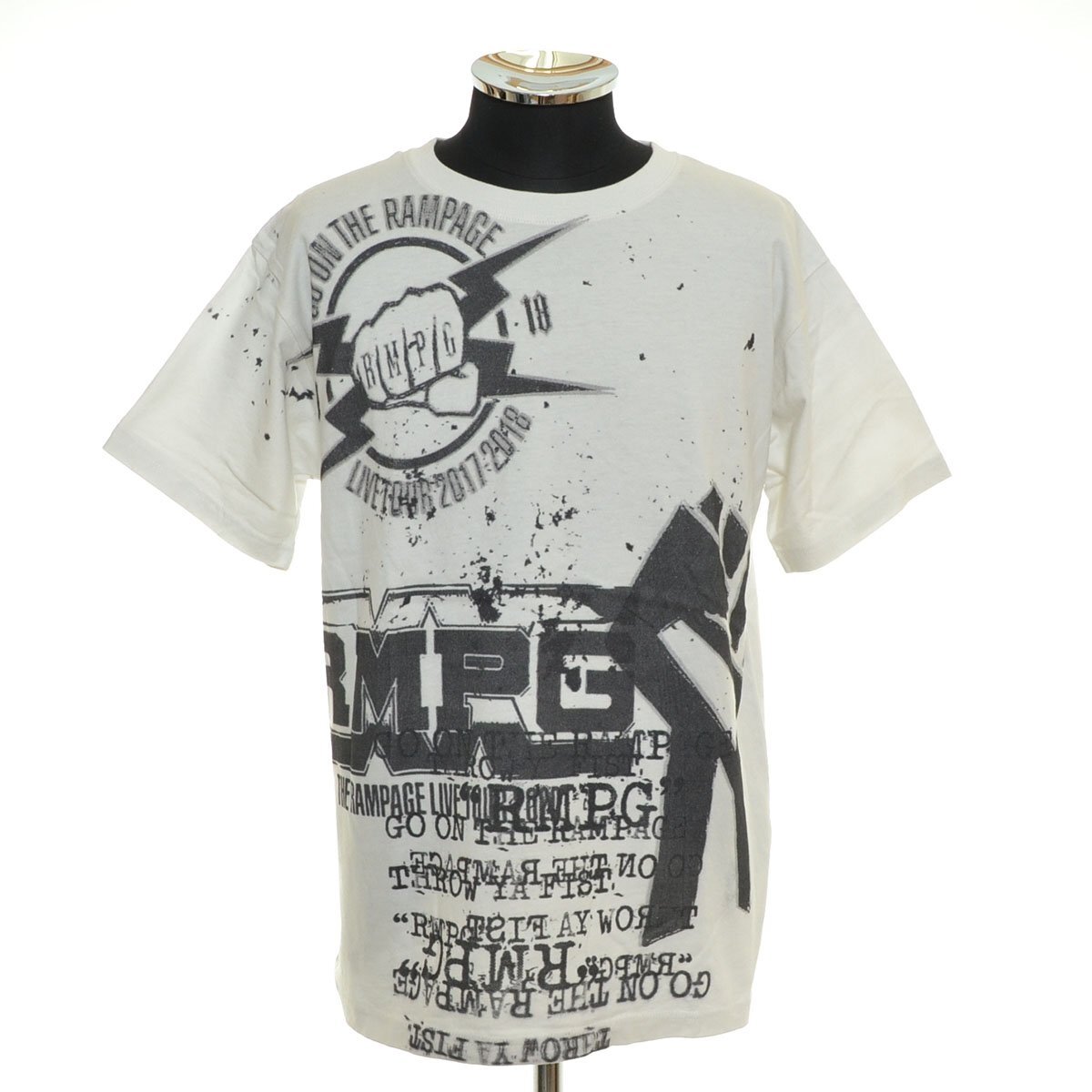 ◆563275 ◇Tシャツ 半袖 ランページ EXILE RISING SUN サイズL メンズ ホワイト拍卖