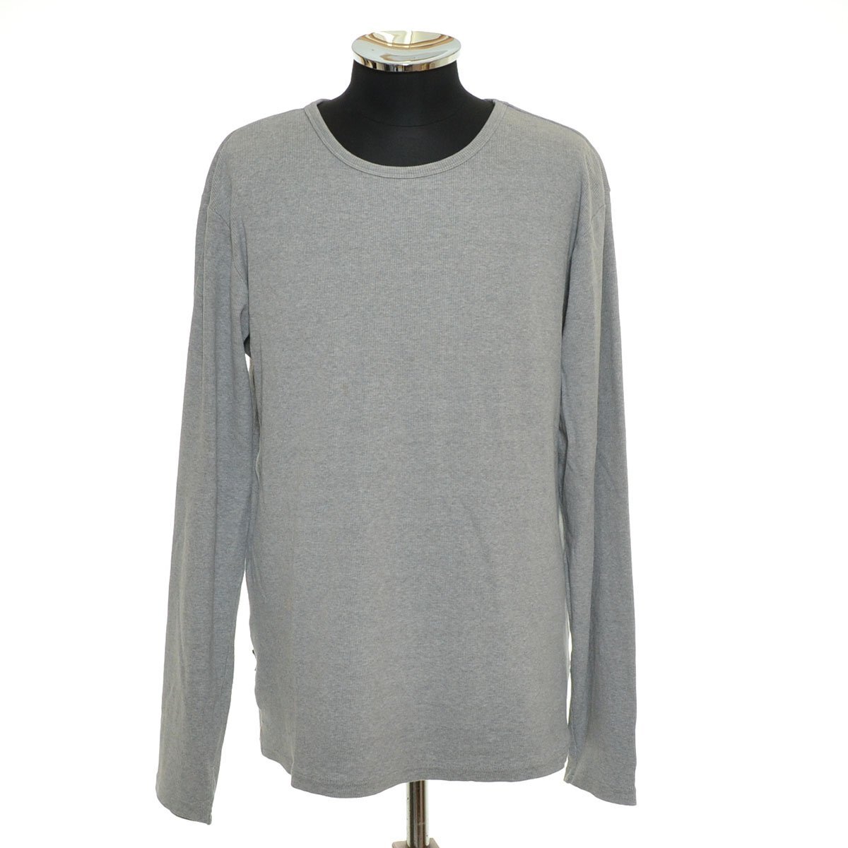 ◆565435 AVIREX アヴィレックス ◇長袖 Tシャツ フライスシャツ サイズXL メンズ グレー拍卖