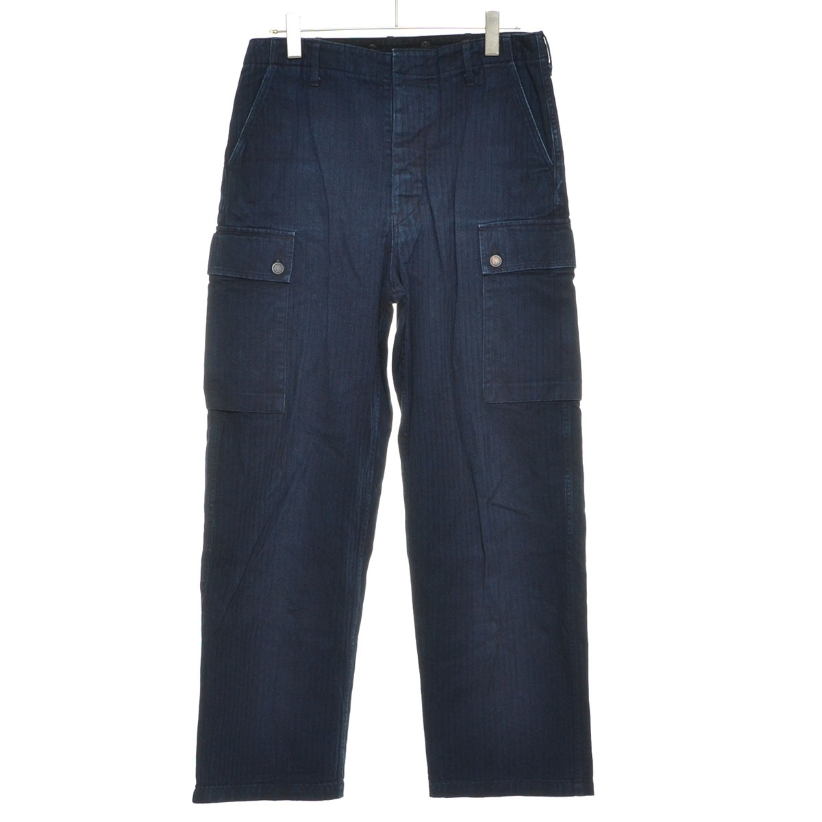 ●566711 Nigel Cabourn ナイジェルケーボン ●モンキーパンツ 5POCKET MONKEY PANTS 80370050001 サイズ34 メンズ 日本製 濃紺 インディゴ拍卖