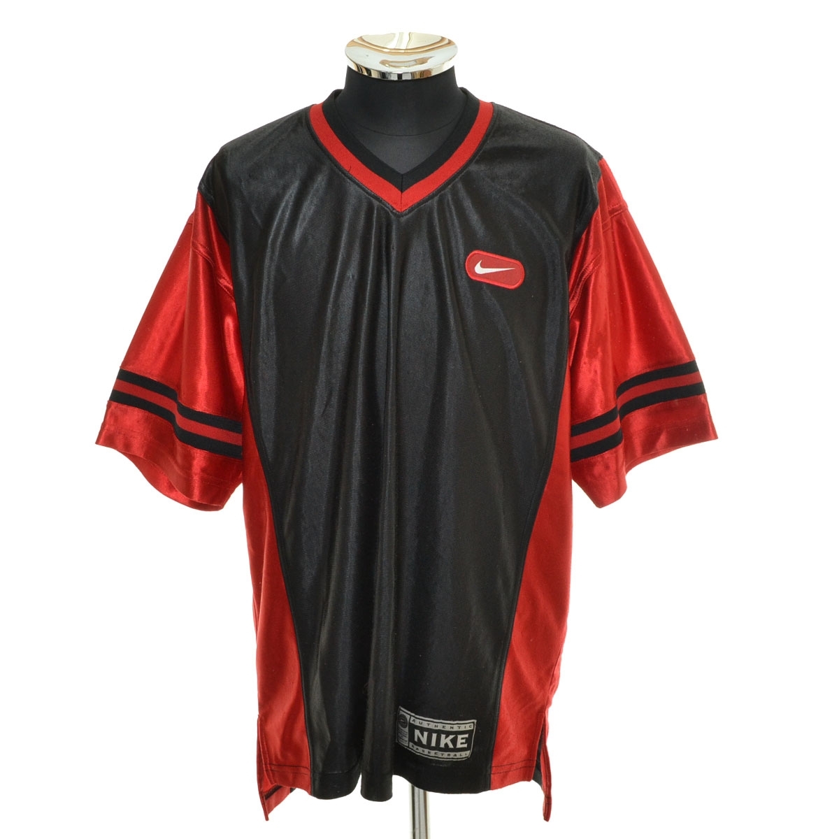 〇553568 NIKE ナイキ ○Tシャツ 半袖 銀タグ 90s ヴィンテージ サイズM メンズ ブラック レッド拍卖