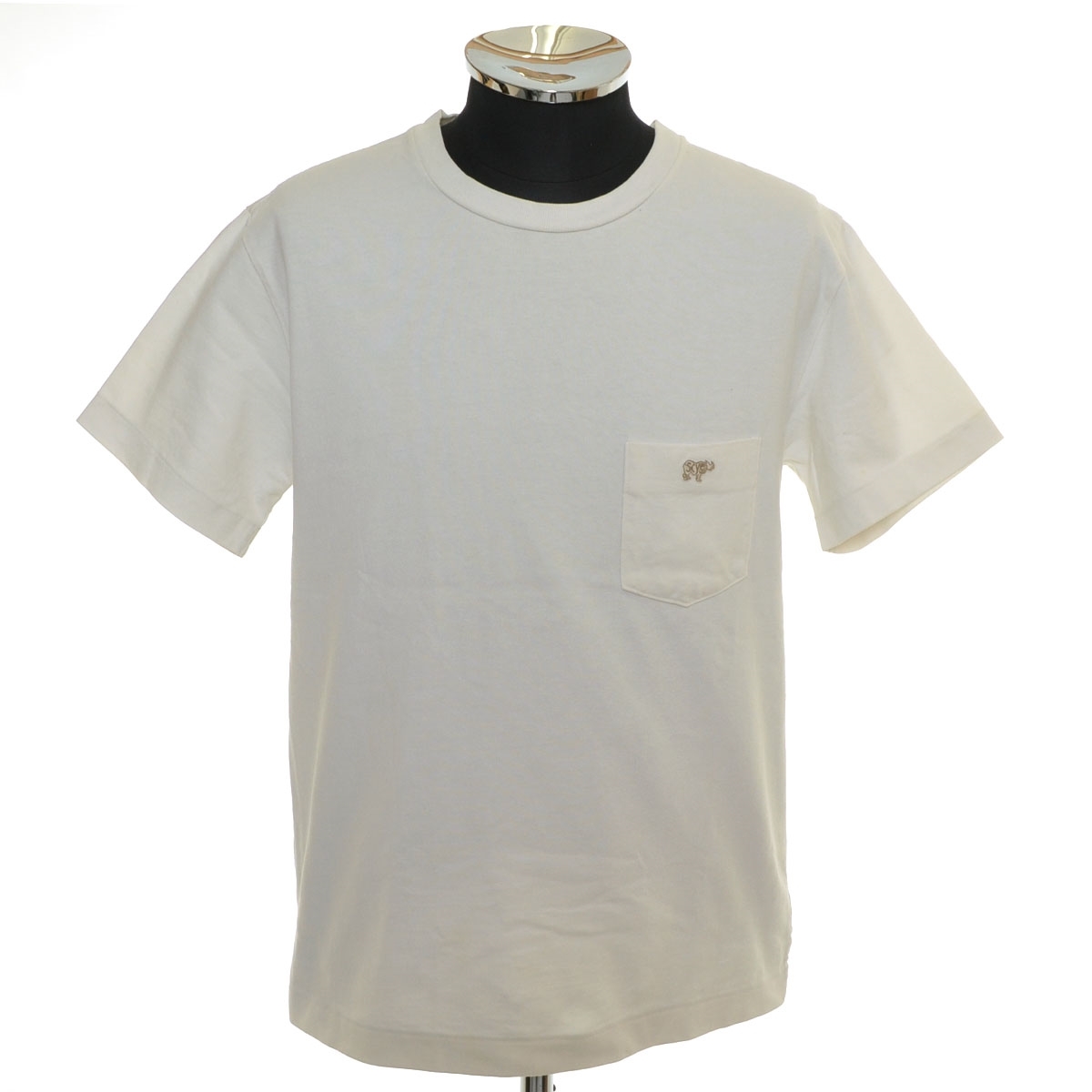 〇549072 SCYE BASICS サイベーシックス ○ポケットTシャツ 半袖 サイズ38 メンズ 日本製 ホワイト拍卖