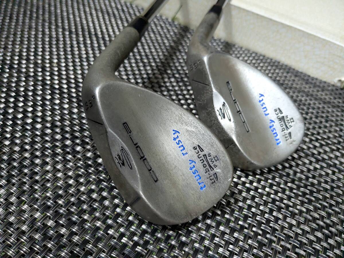 cobra Trusty Rusty Wedge 53 59 ノーメッキ 2本 セット / トラスティラスティ ウェッジ拍卖