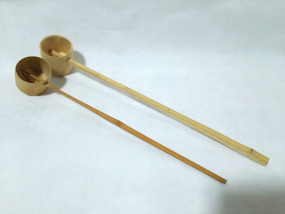 ★【一美堂】★茶道具★差通し★『柄杓2本』☆拍卖