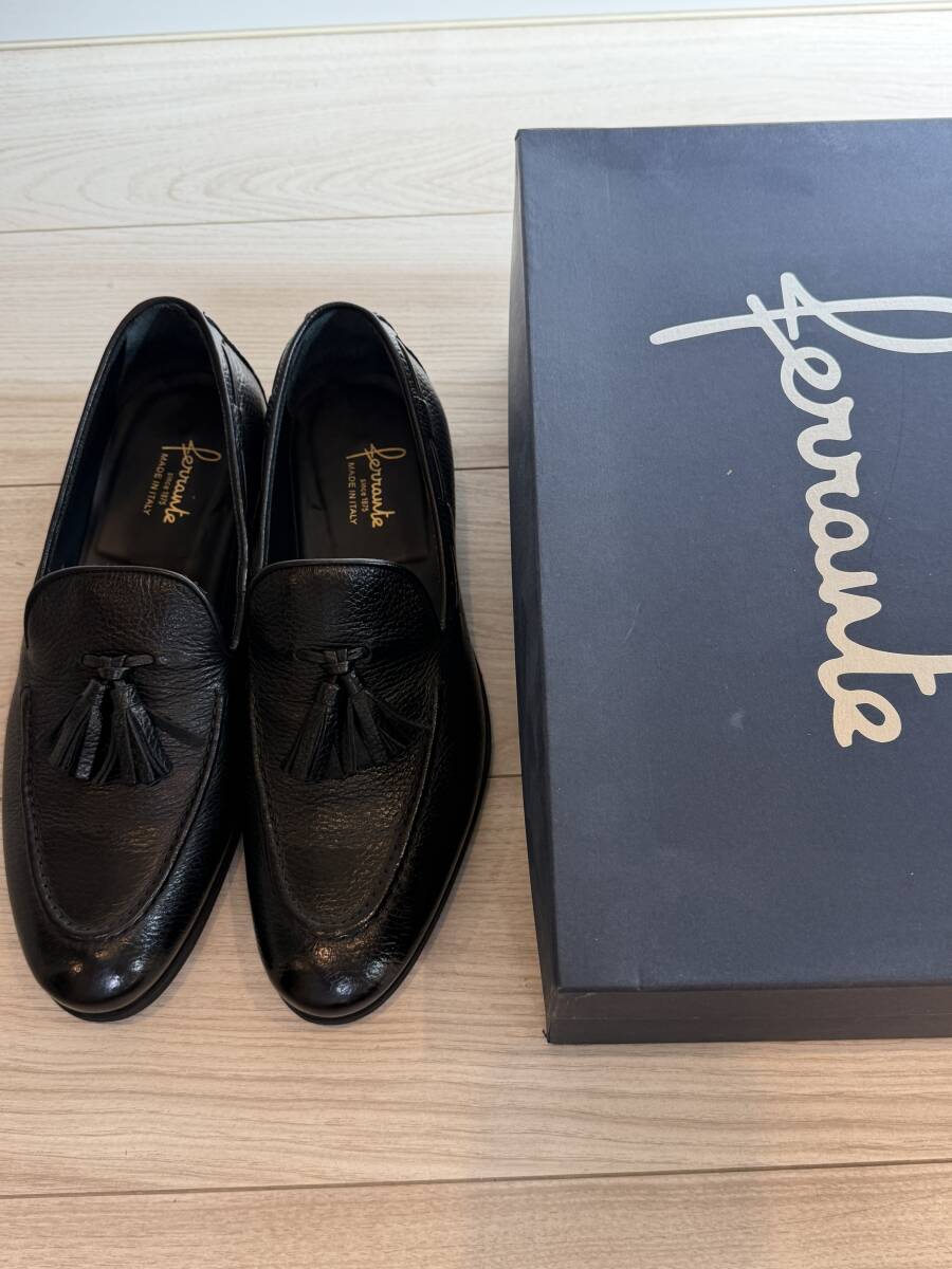 【2023年購入・送料無料】フェランテ タッセルローファー アルノー ブラック サイズ6.5 FERRANTE ARNO RASTY NERO拍卖