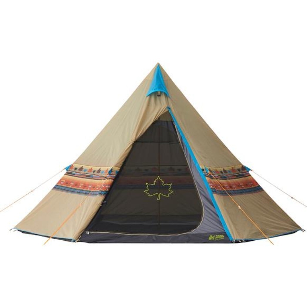 【美品】LOGOSロゴスTeppeティピーテント400ナバホ柄(71806500)拍卖