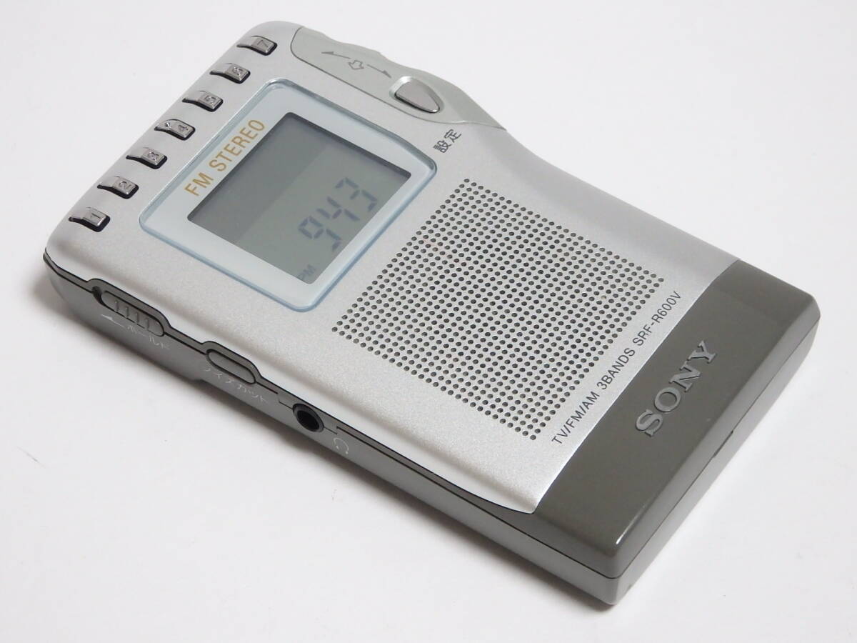 E375B2【中古】 ■ SONY / SRF-R600V / TV/FM/AM 3BANDS ■ ソニー ラジオ / ポケットラジオ拍卖