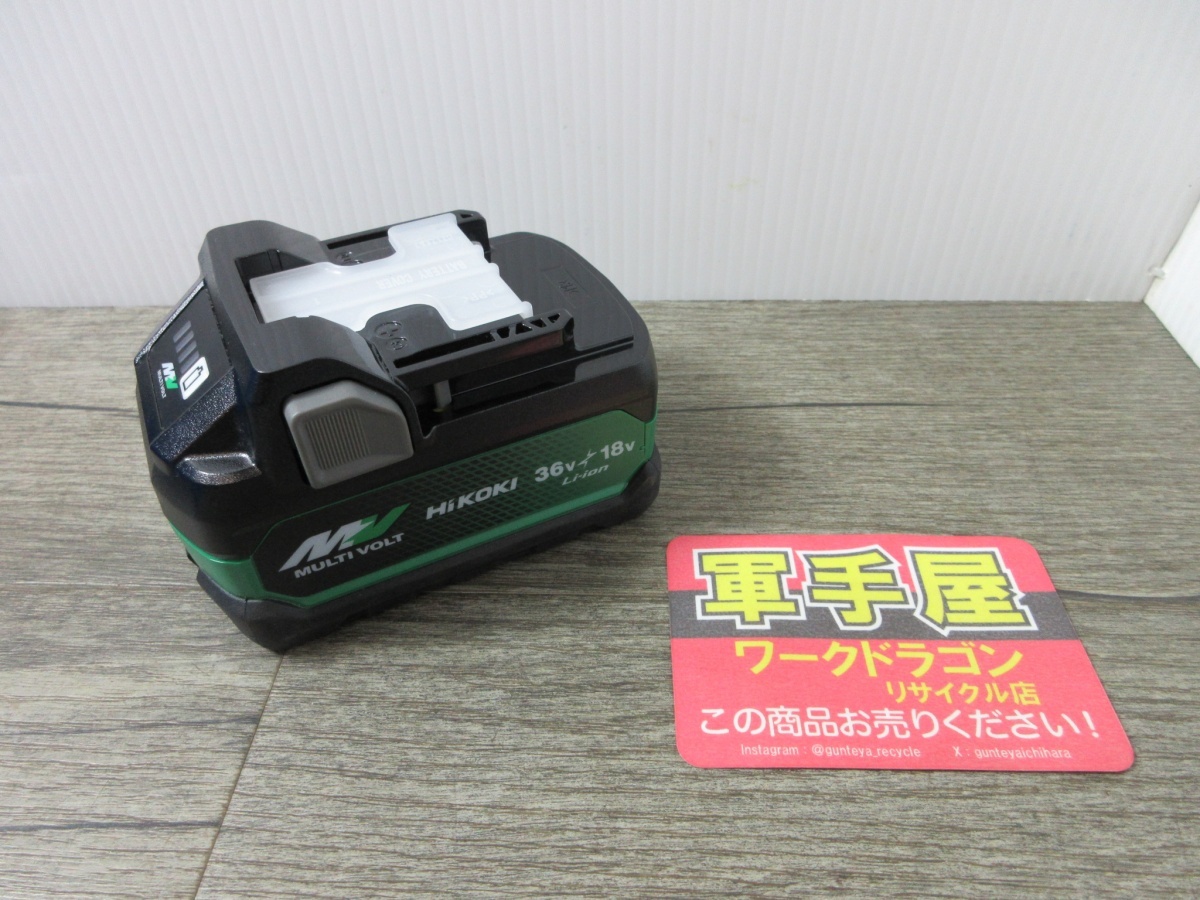 美品【 HiKOKI / ハイコーキ 】 BSL36A18X リチウムイオン蓄電池 マルチボルトバッテリー 36V/18V 純正 / 4528拍卖