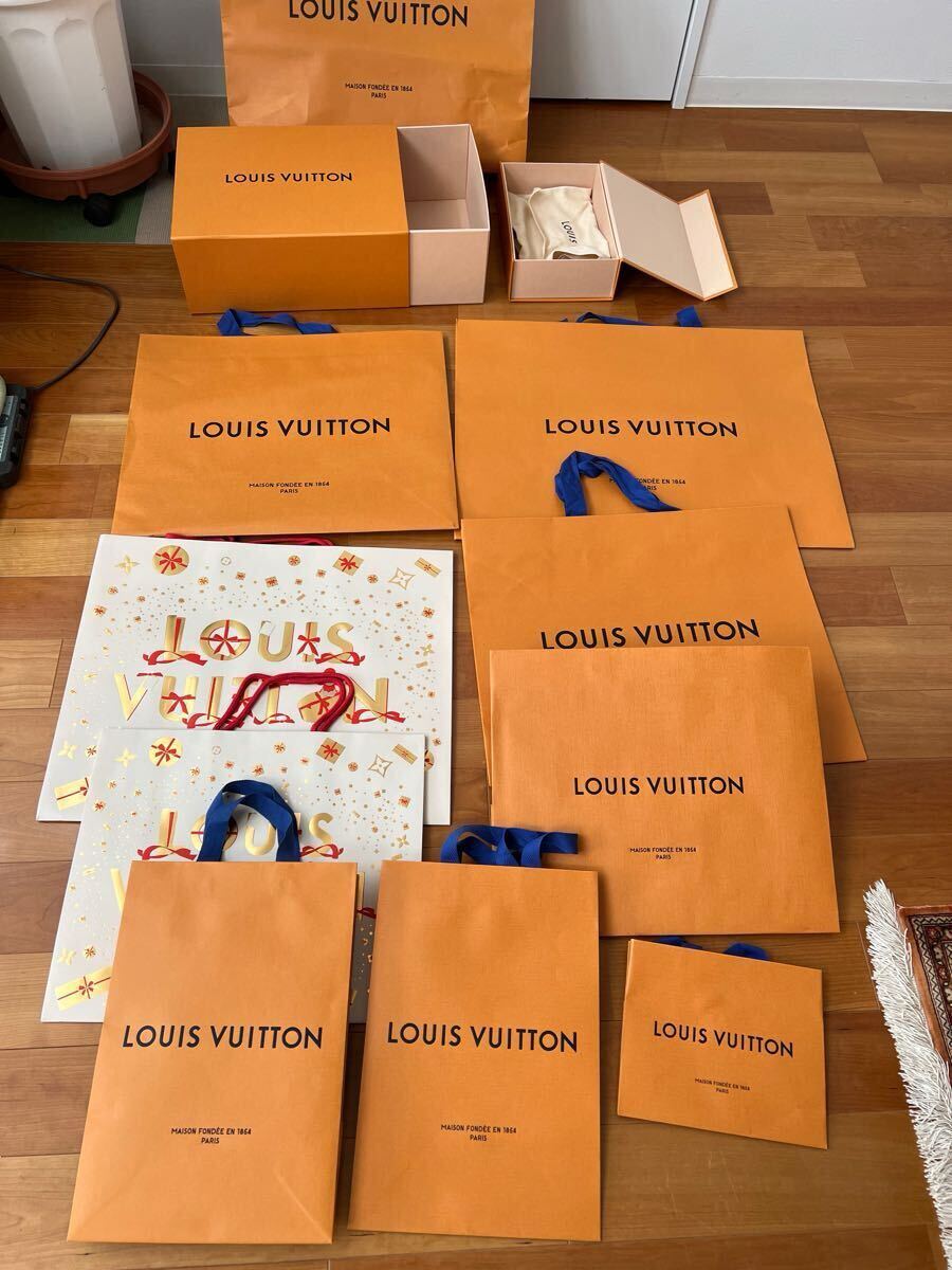 即決 本物 LOUIS VUITTON ルイヴィトン BOX 空き箱 ショッパー 紙袋 オレンジ ブランド箱 拍卖
