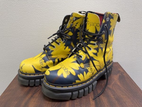 E052 Dr.Martens × Heaven BY MARC JACOBS 8ホール レースアップブーツ UK6 1/2 コラボ 現状品拍卖
