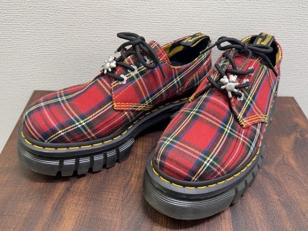 E054 Dr.Martens × Heaven BY MARC JACOBS 3ホール タータンチェック ブーツ UK6 1/2 コラボ 現状品拍卖