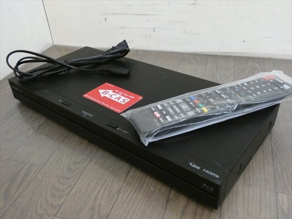 500GB☆17年☆シャープ/SHARP/AQUOS☆HDD/BDレコーダー☆BD-NW510☆リモコン付☆2番組同時録画☆3D対応機 管SA9213拍卖