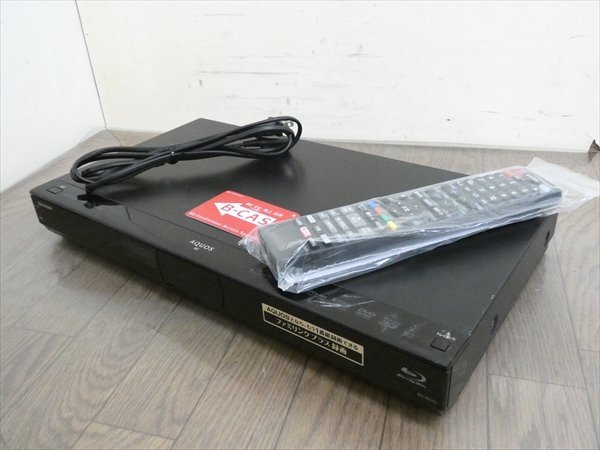 500GB☆12年☆シャープ/SHARP/AQUOS☆HDD/BDレコーダー☆BD-W520☆リモコン付☆2番組同時録画☆3D対応機 管SA9237拍卖