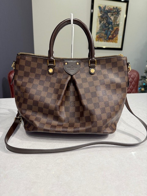 ●H7-11-102 LOUIS VUITTON 2wayハンドバッグ シエナMM ダミエ エベヌ N41546拍卖