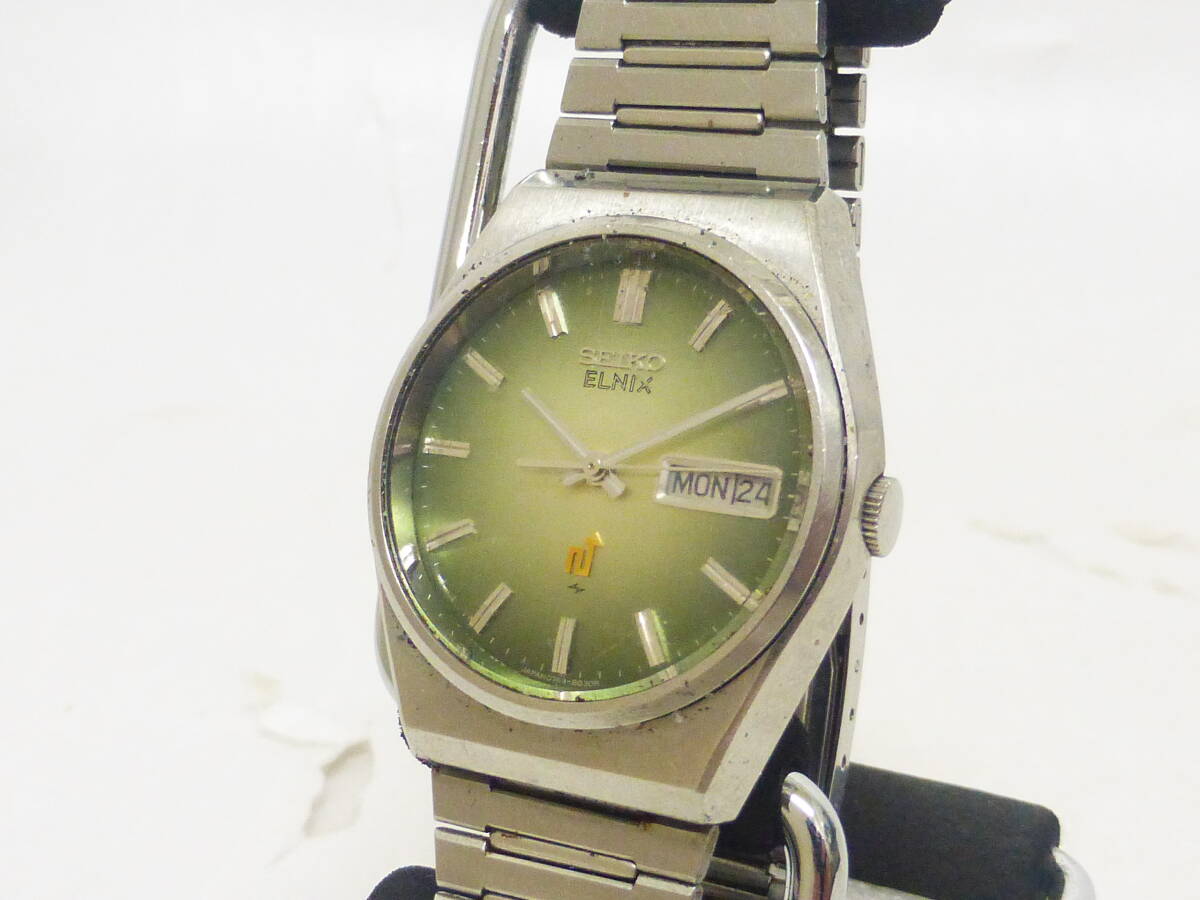 ★セイコー エルニクス 電磁テンプ式 腕時計 0703-8030 中古拍卖