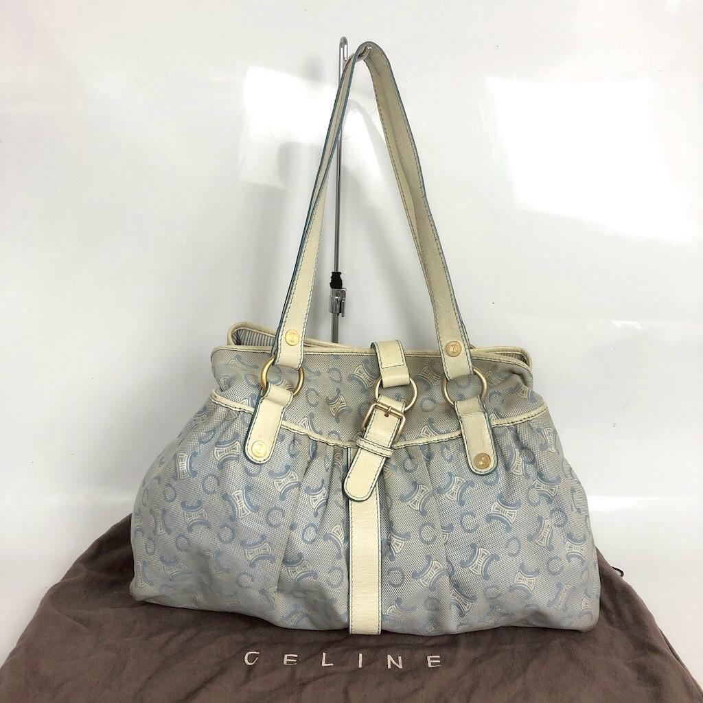 CELINE セリーヌ トートバッグ レザー ブルー レディース ブランド 鞄 かばん バッグ レディース メンズ ブランド拍卖