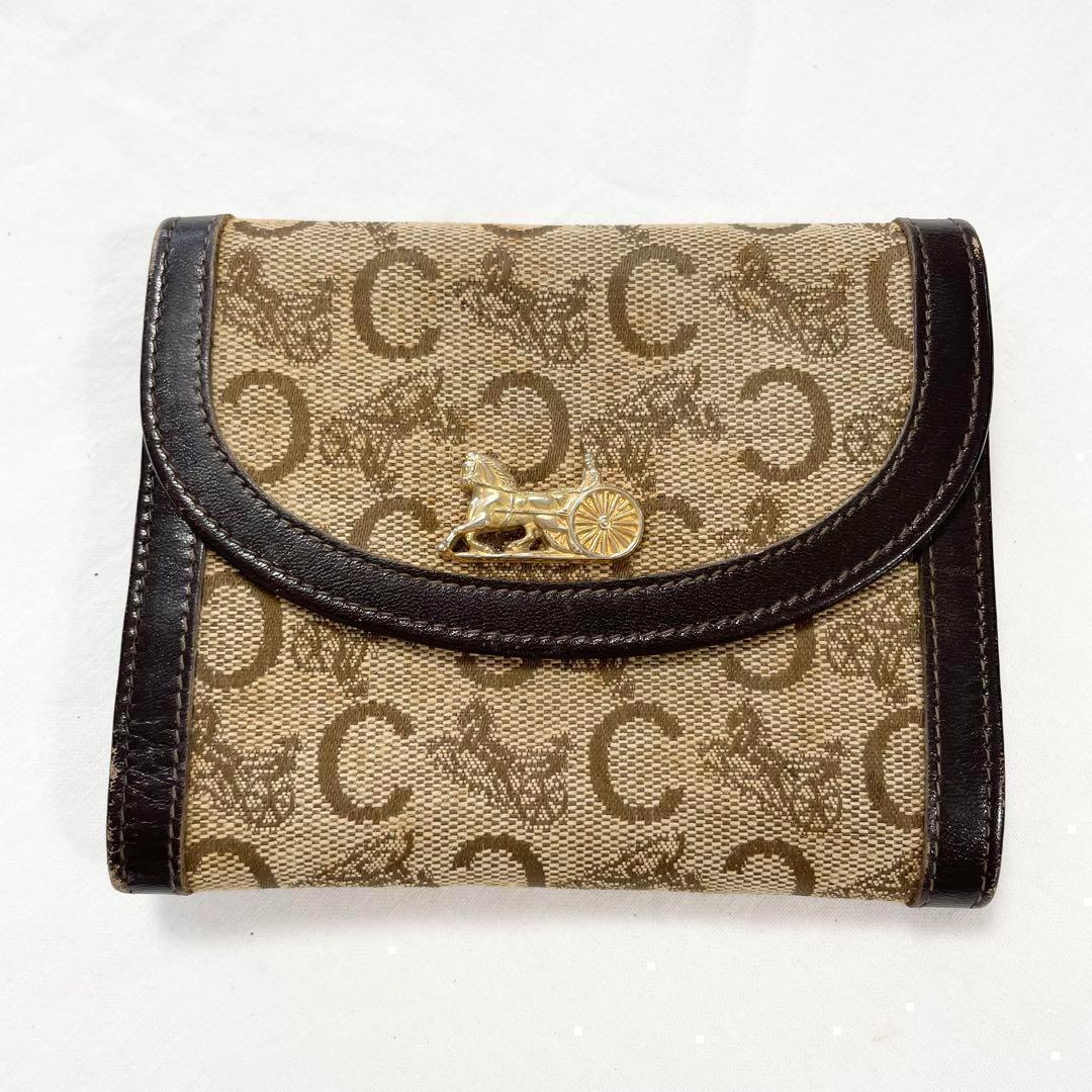 CELINE セリーヌ Cマカダム ブランド キャンバス 財布 折財布 財布 カードケース カード入れ お札入れ 小銭入れ コインケース ブランド拍卖