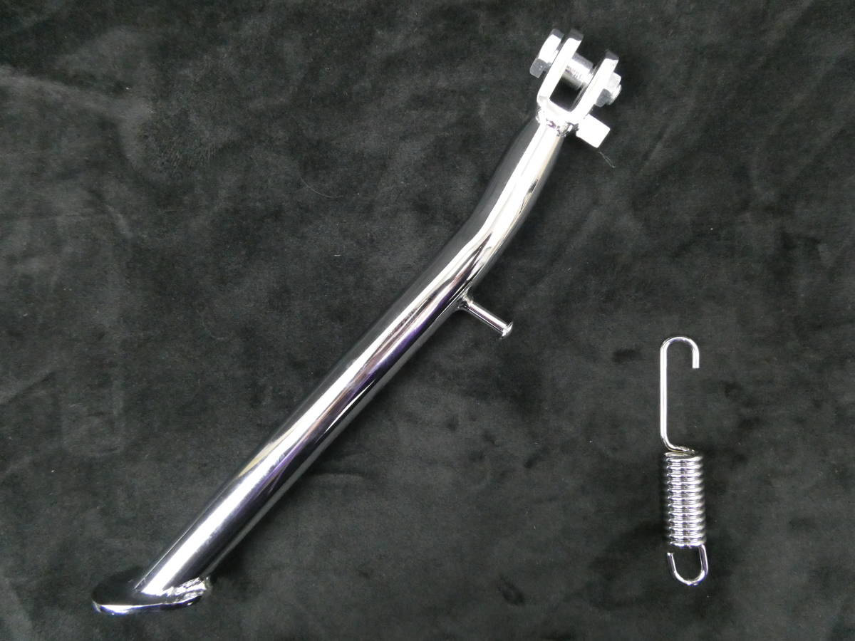 ゼファー400 メッキ サイドスタンド ロング 27cm/ゼファーΧスタンド サイスタ 外装 ケツ上げZR400C ZR400Gレインボー社長拍卖