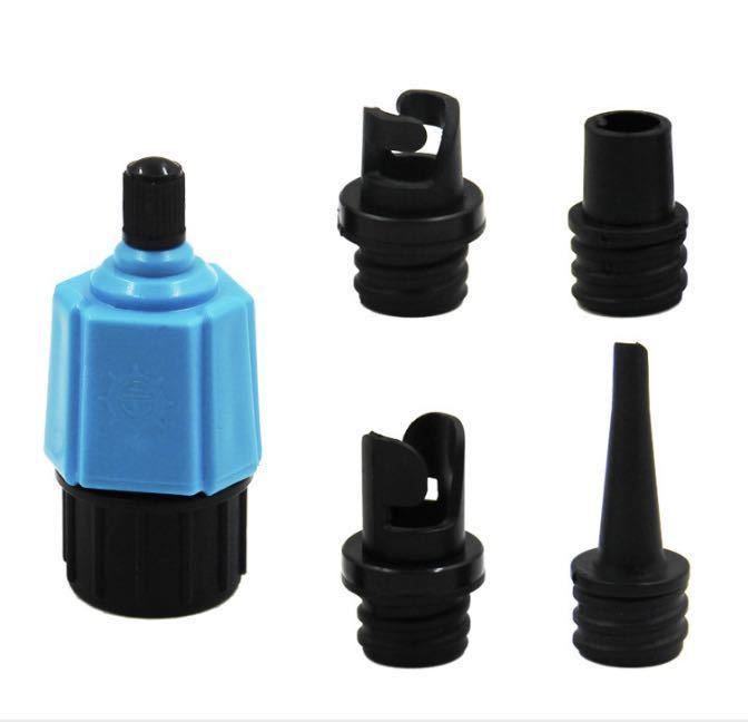 バルブアダプター 空気入れ SUP ノズル4種 マリンスポーツ アダプター 拍卖
