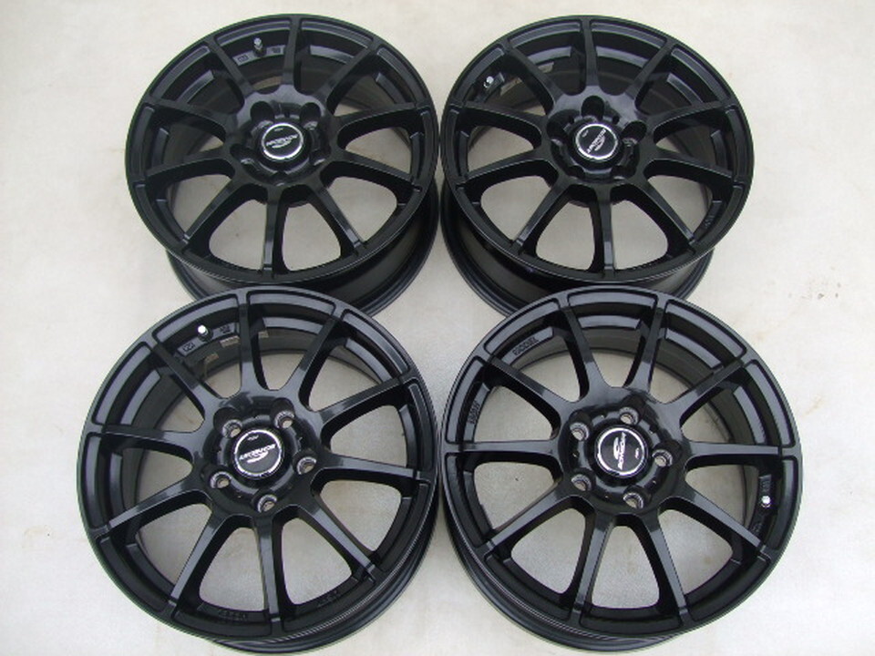 美品 MID Schneider LIGHT MODEL ブラック 16×6.5J 5H 114.3 +38 4本セット J24拍卖