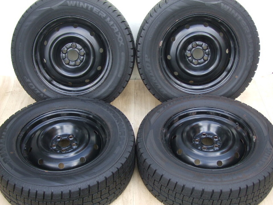 スバル純正スチールホイール SH系 フォレスター 6.5J 100 +48 2020年製 バリ溝 WM02 215/65R16 4本 C12拍卖