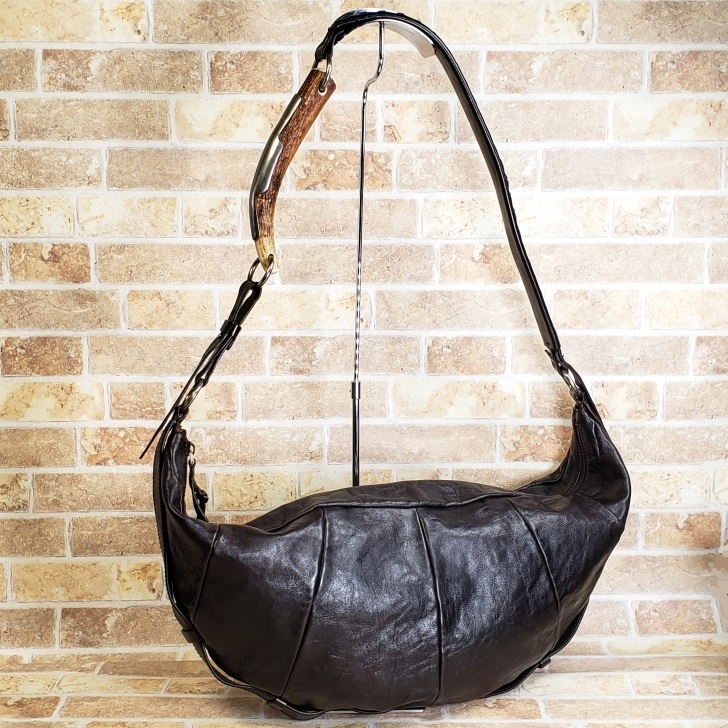 イヴサンローラン リヴゴーシュ YSL Mombasa モンバサ レザー ショルダーバッグ トムフォード期 野口強 Yves Saint Laurent rive gauche拍卖