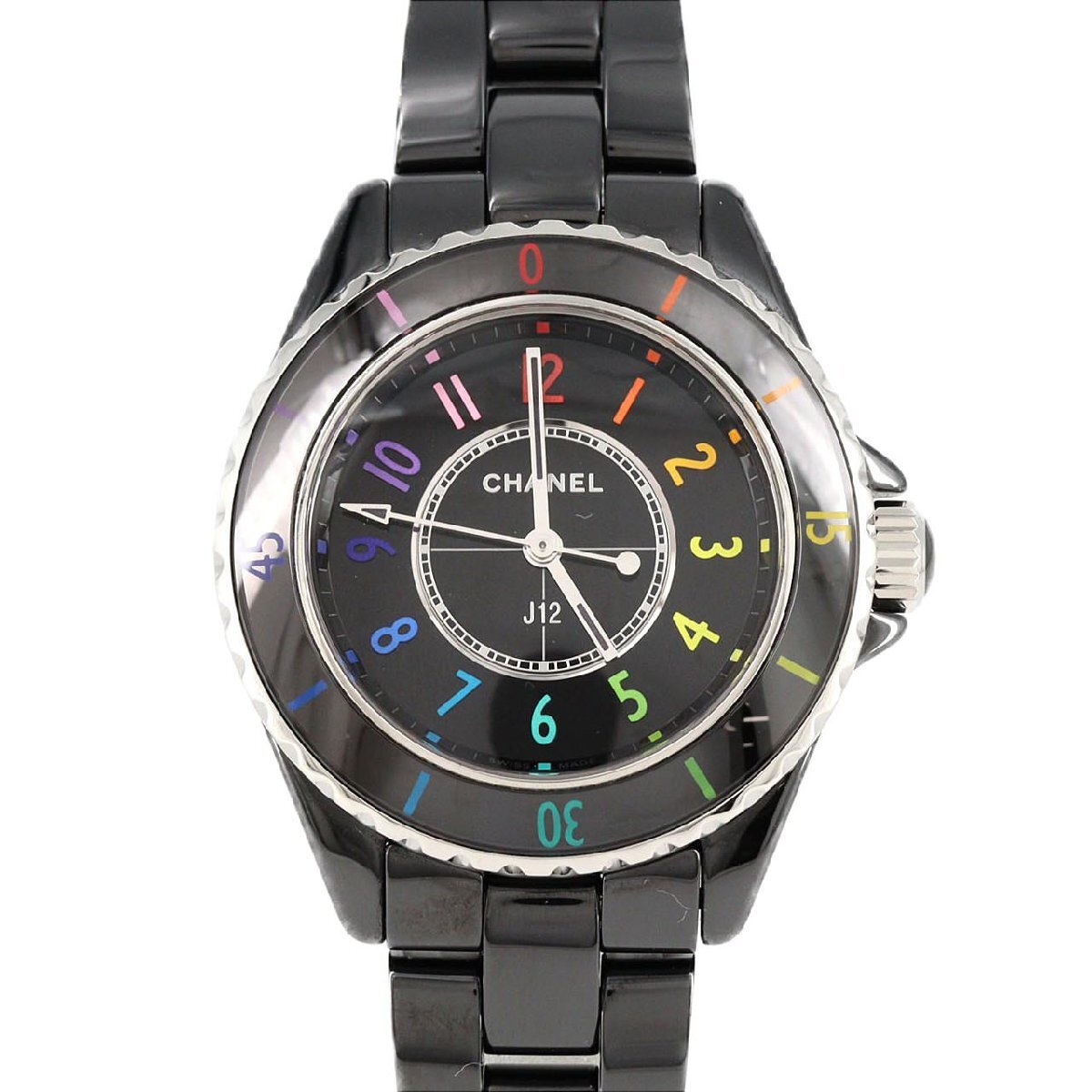 シャネル J12エレクトロ 33mmセラミック LIMITED H7121 セラミック クォーツ拍卖