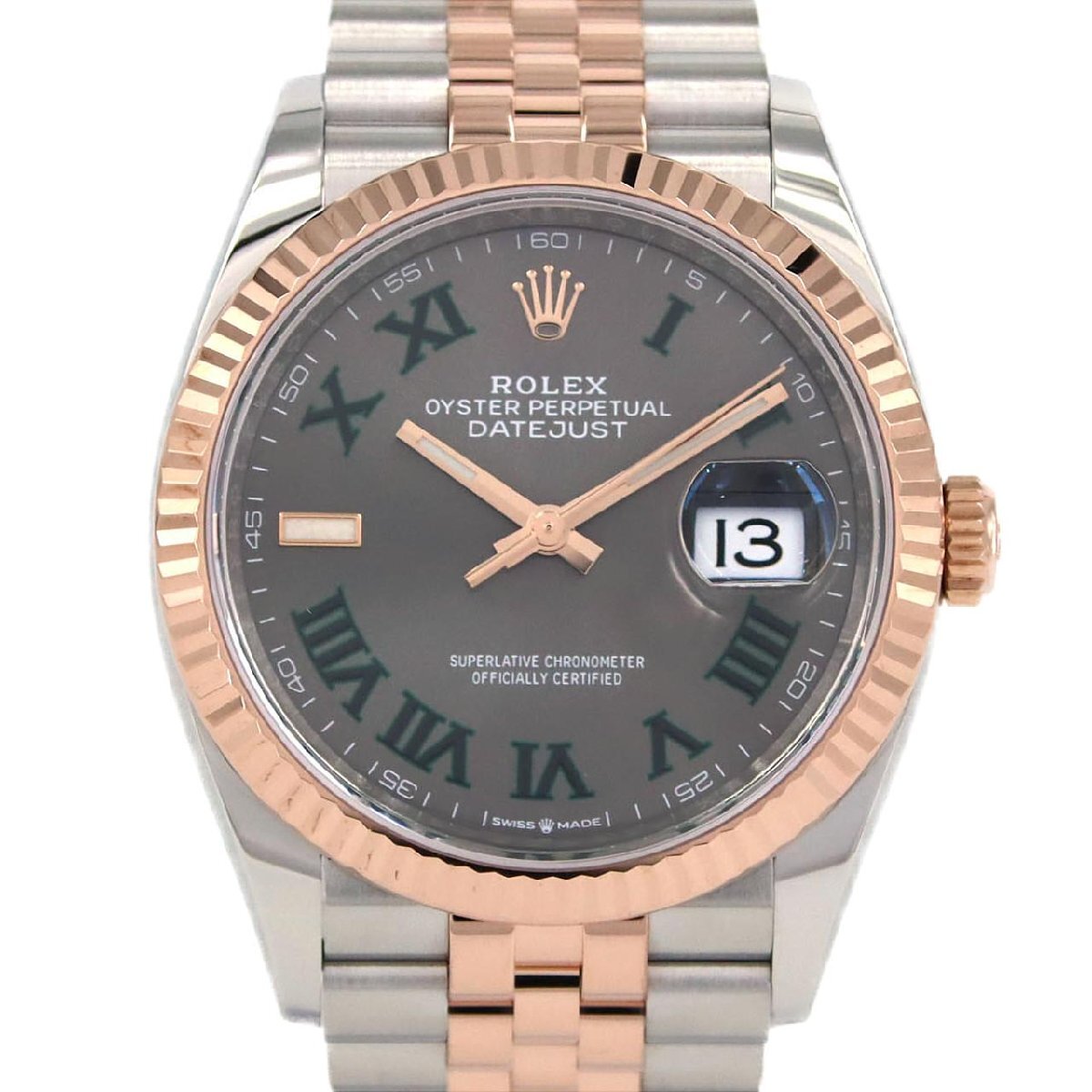 ロレックス デイトジャスト 126231 SSxPG 自動巻 ランダム番拍卖