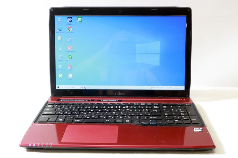 富士通 FMVA40SRJ AMD E1 2500 1.4GHz 4GB SSD256GB Win10 カメラ 3ヶ月保証 wn8848拍卖