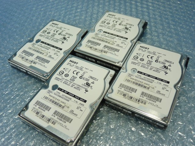1SKO // 4個セット NEC N8150-322 450GB 2.5インチ SAS 6Gb 10K(10000)rpm / HGST HUC109045CSS600 // NEC Express5800/R120e-2E 取外拍卖