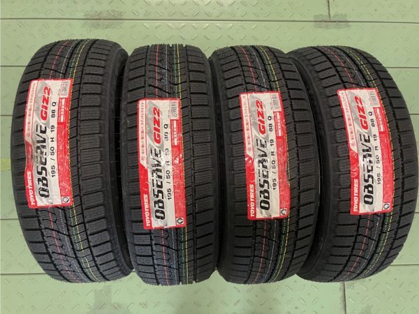 φ在庫限り!【195/50R19 88Q】【2024年製】TOYO OBSERVE GIZ2 195/50-19 オブザーブ ギズ2 4本価格 4本送料込み¥83500~冬用拍卖