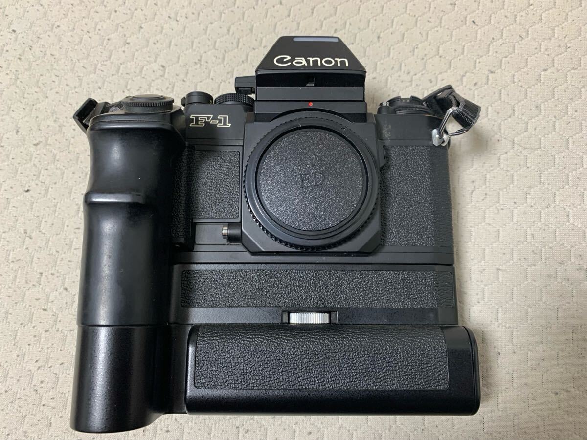 フィルムカメラ ジャンク Canon New F-1 AE モータードライブ拍卖