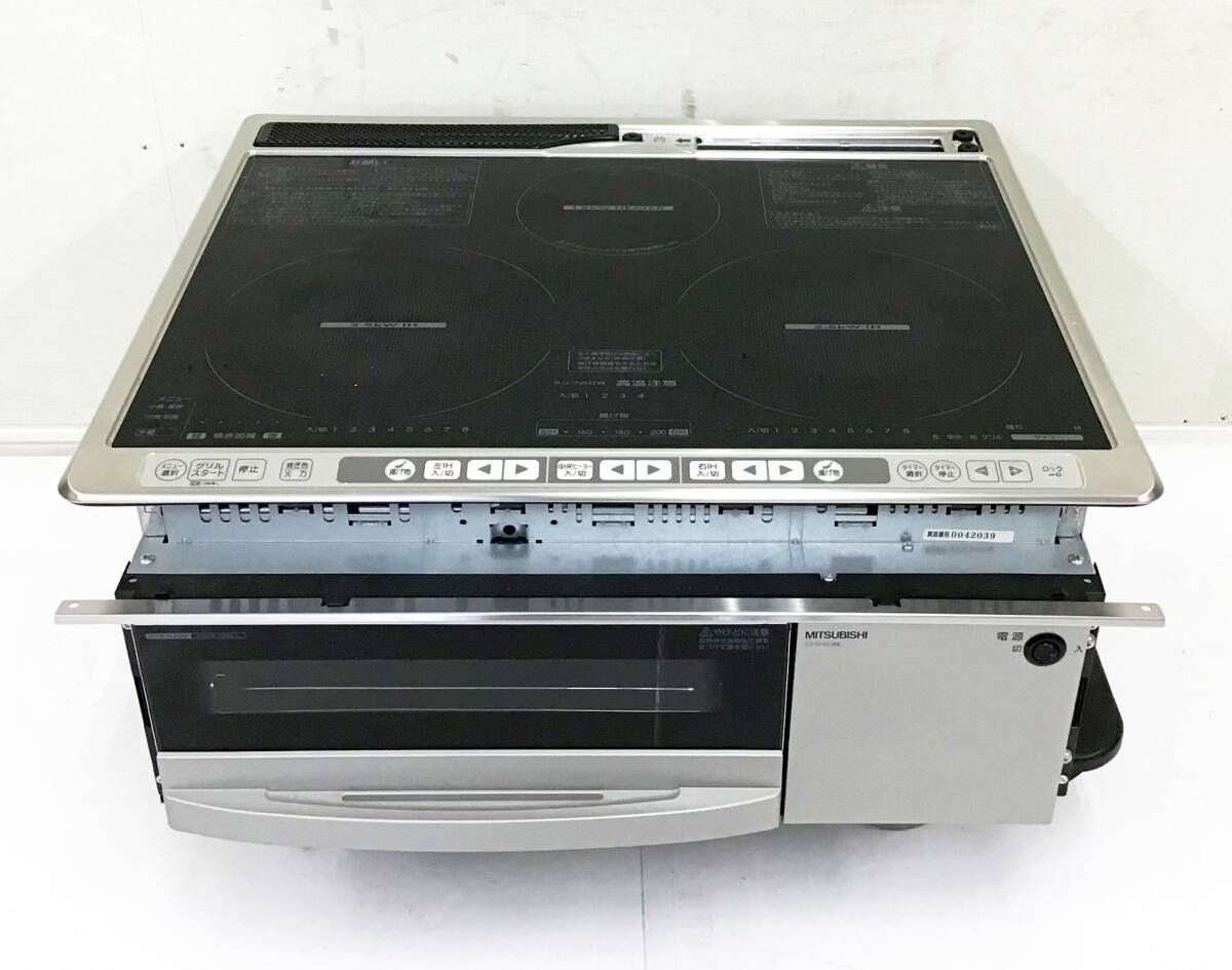 三菱電機 IH クッキングヒーター ビルトイン 本体 CS-KMG38E IH左右 中央ラジエントヒータ 調理機器 MITSUBISHI ELECTRIC拍卖