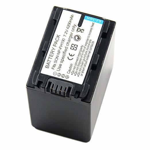 送料無料 NP-FH100 互換バッテリー 4200mAh HDR-CX520/HDR-SR11HDR-SR12 電池 互換品拍卖