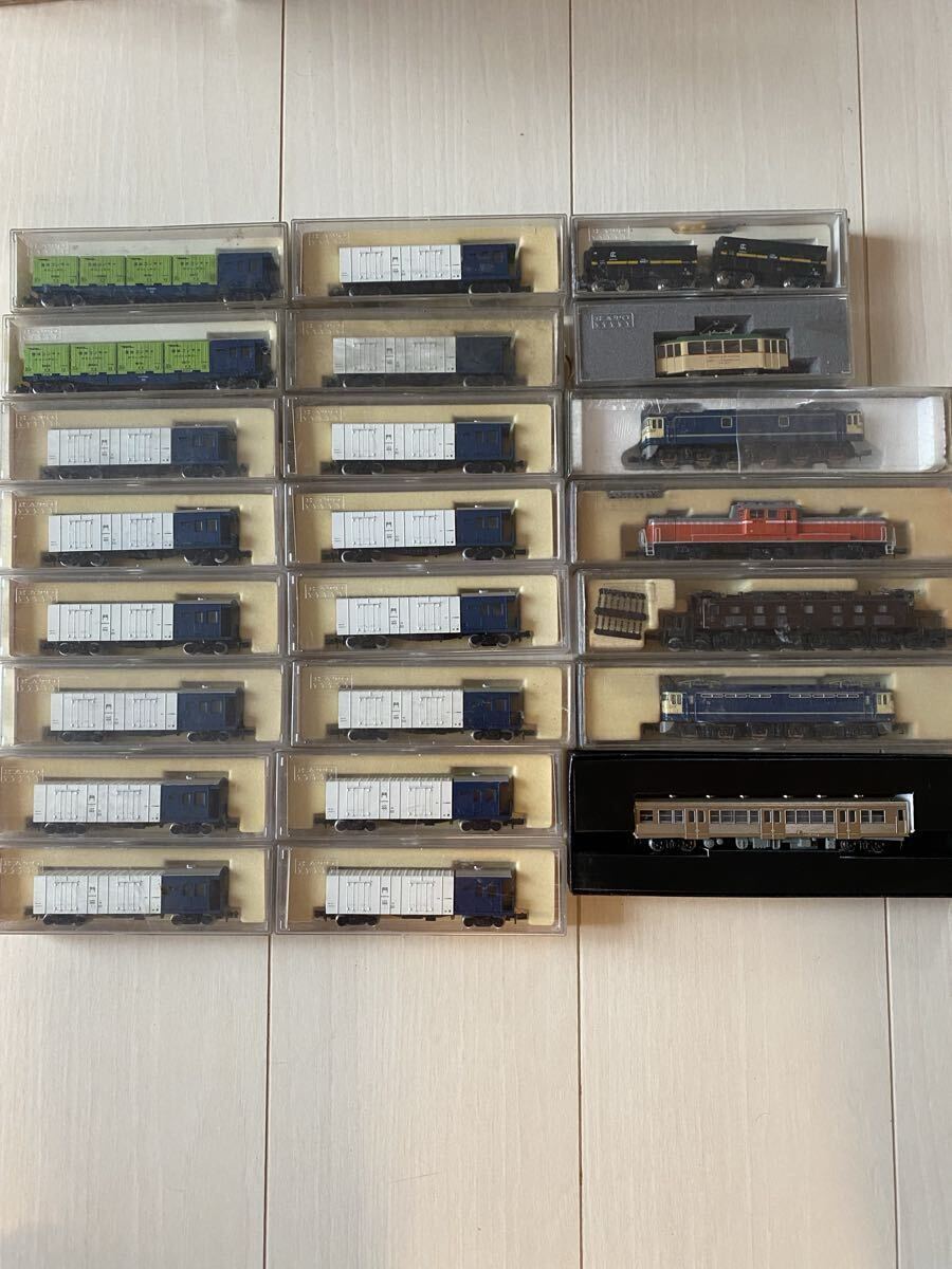 送料無料 模型店在庫 Nゲージ KATO カトー エンドウ 学研EF60 EF65 EF57 DD51 キハ35 貨物車 23箱セット拍卖