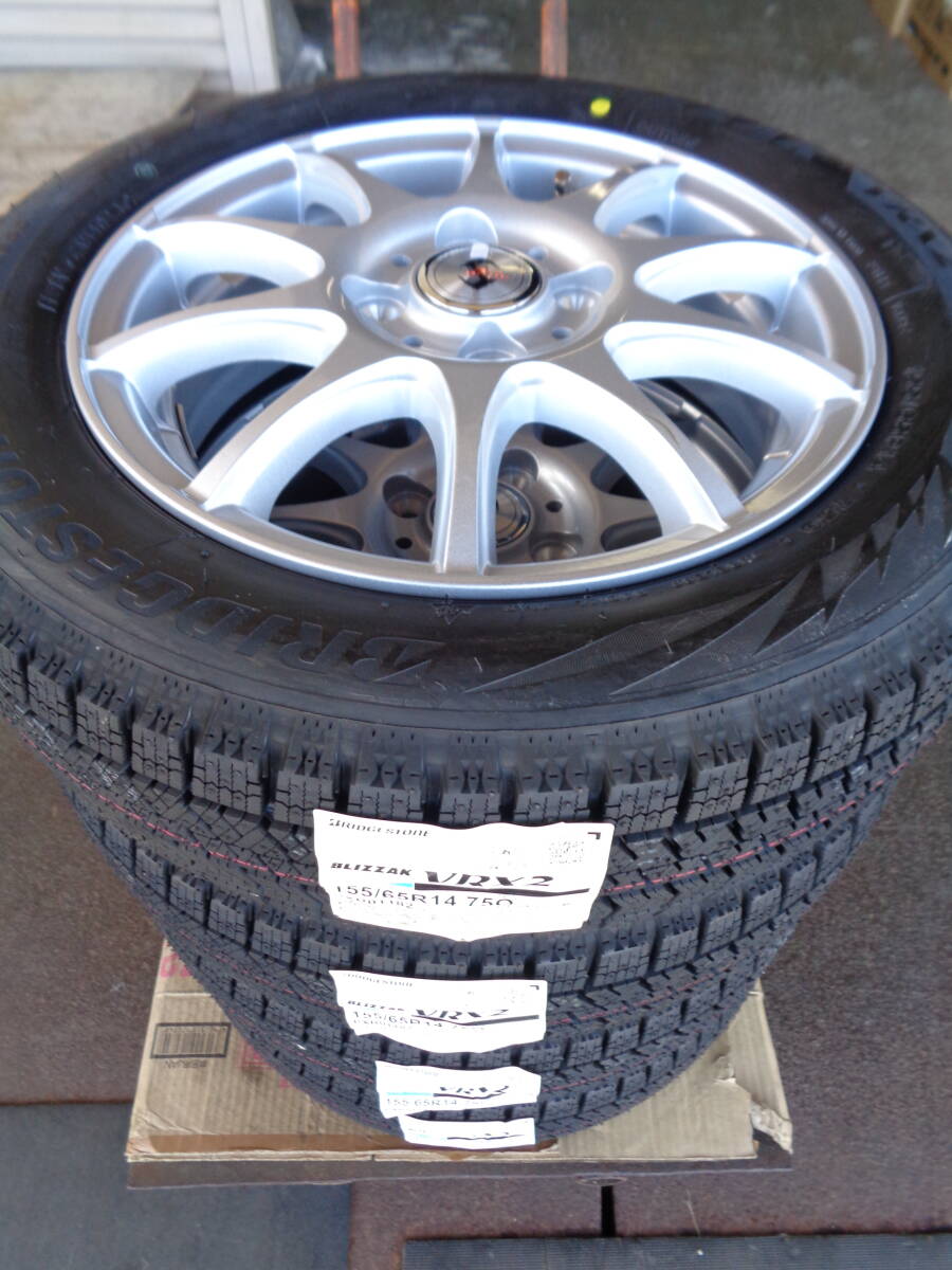 S406 新品セット 155/65R14+アルミホイール 14×4.5J 100-4H 45 軽自動車用 スタッドレス4本セット拍卖
