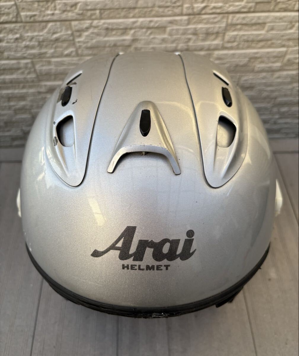 Arai アライ SZ Ram4 SZ-Ram4 SZ Ram Ⅳ アルミナシルバー ジェット ヘルメット XLサイズ 61-62㎝ 2012年製 日本製 エスゼットラム拍卖