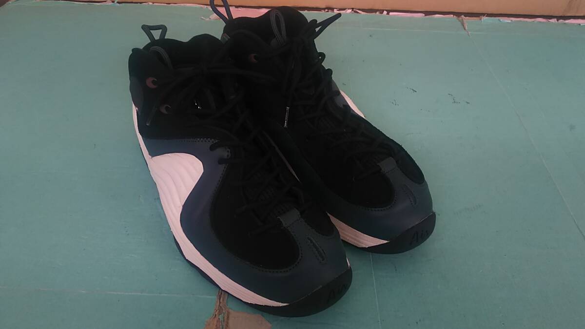C7649-187♪【80】NIKE AIR PENNY 2 ブラック ダークポニー セイル フェイデッド スプルース 30cm拍卖