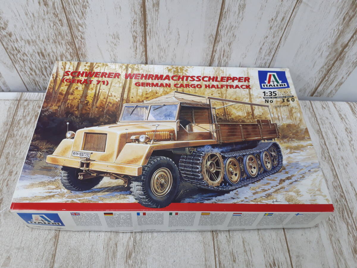Hf6744-100♪【80】ジャンク イタレリ 1/35 SWS カーゴ・ハーフトラック 箱ダメージ大拍卖