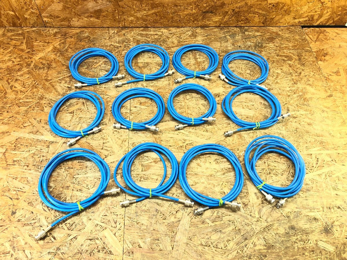 ◎CANARE ( カナレ ) /L-3C2VS BNC-BNCケーブル 約2.45~2.75m 75Ω Coaxial Cable/同軸ケーブル・青 12本セット 中古◎C-573拍卖