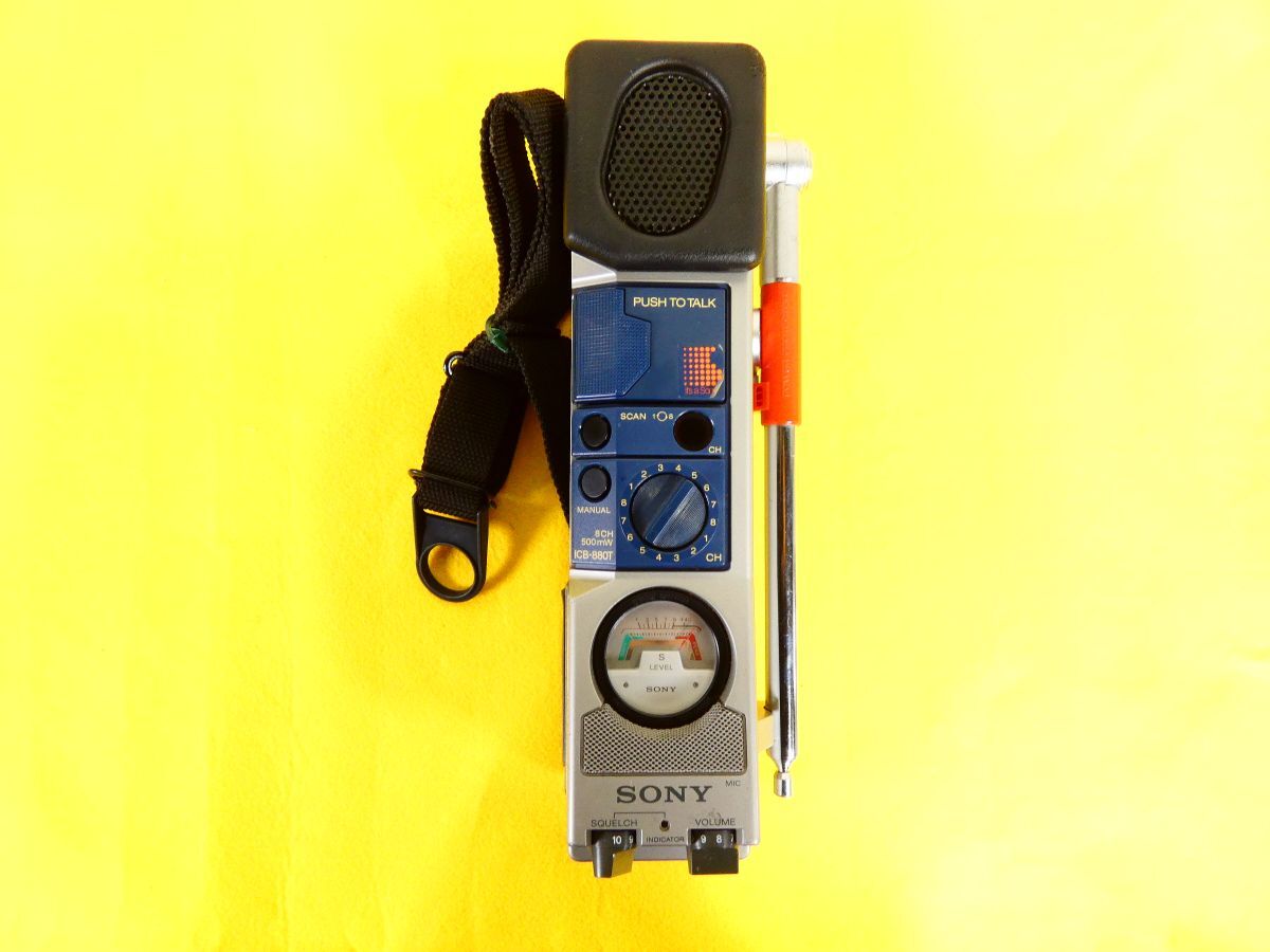 (AY-1) SONY ソニー ICB-880T 8ch 500mW トランシーバー 市民ラジオ アマチュア無線 ※通電OK 動作未確認@60(11)拍卖