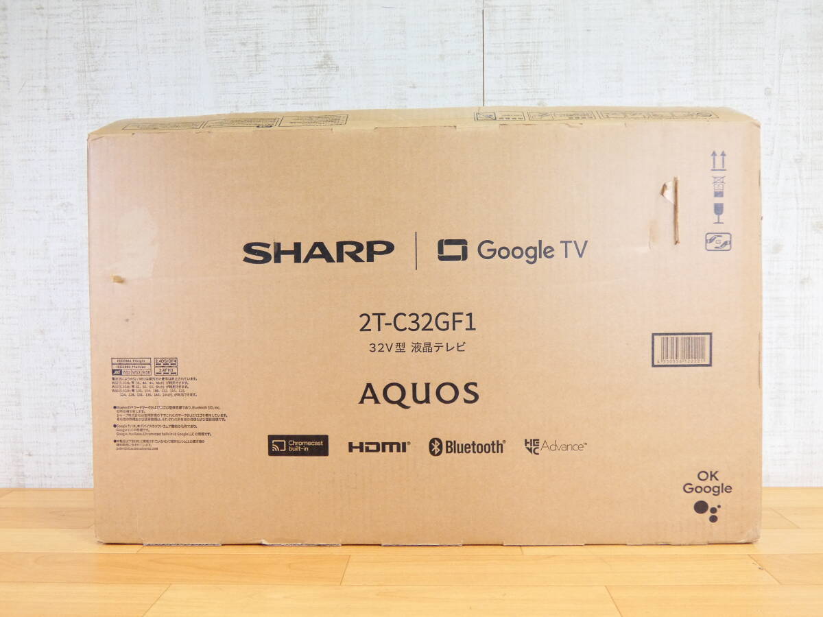 開封済み未使用! SHARP シャープ AQUOS アクオス 2T-C32GF1 ハイビジョン 液晶 テレビ TV 32型 32V型 Google TV搭載 2025年製@160(11)拍卖