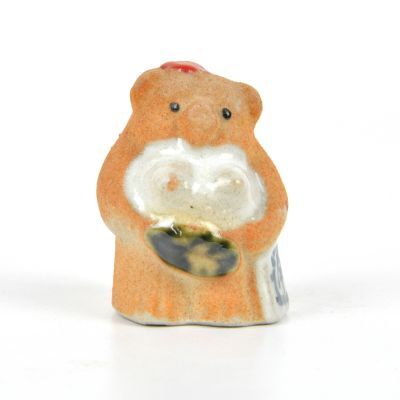 盆栽飾り 豆たぬき 母ちゃん 茶 幅3cm 高4cm 信楽焼 たぬき ミニ盆栽 陶器 置物 盆栽装飾品 添配 盆栽妙拍卖