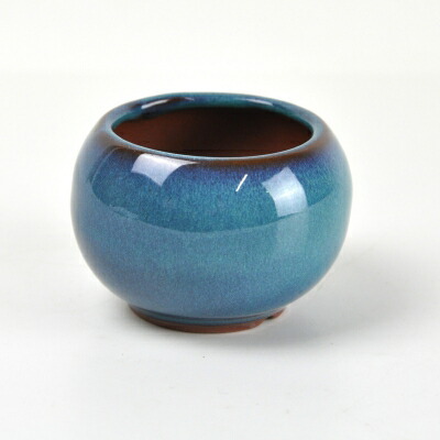 盆栽鉢 萬古焼 万古焼 トルコブルー 2.5号 幅8cm×高さ5.7cm ミニ盆栽 ミニミニ 陶器 焼き物 小鉢 陶器鉢 和鉢 盆栽妙拍卖