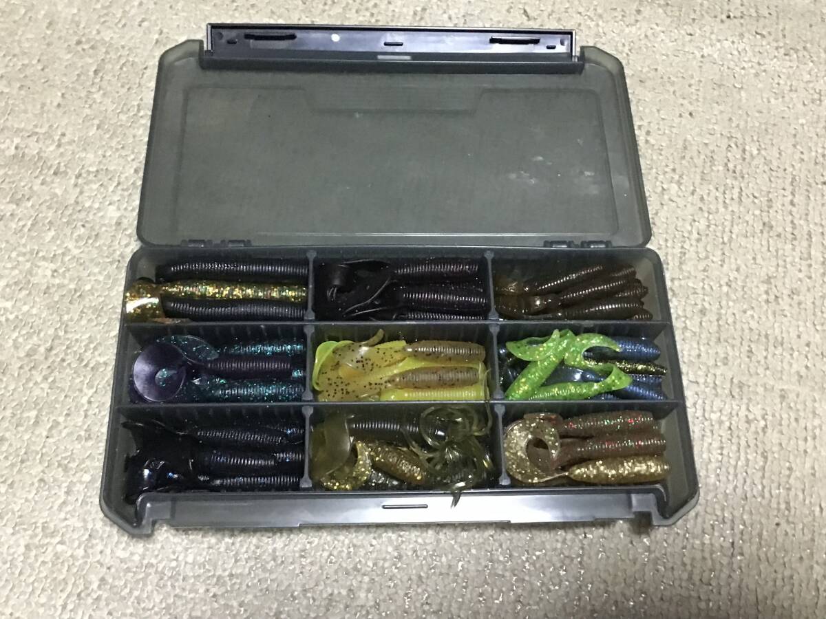 即決 バスフィッシング用ワームセット ゲーリーヤマモト 4インチグラブ イモ フラグラブ ロックフィッシュ拍卖