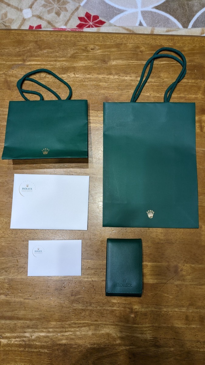 ロレックス 皮製時計ケース、紙袋セット拍卖