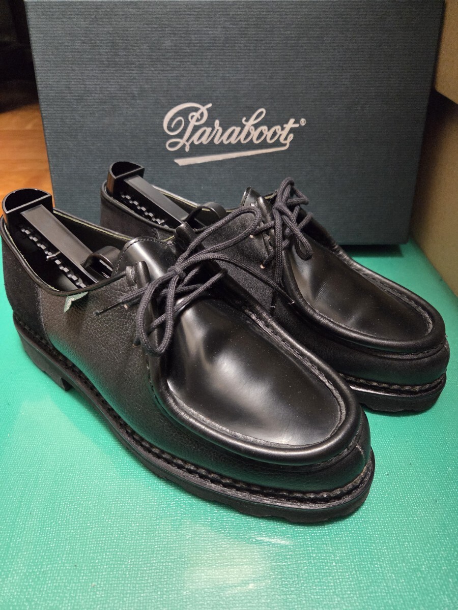 【極美品】パラブーツ Paraboot ミカエル クレイジーパターン 黒 40拍卖