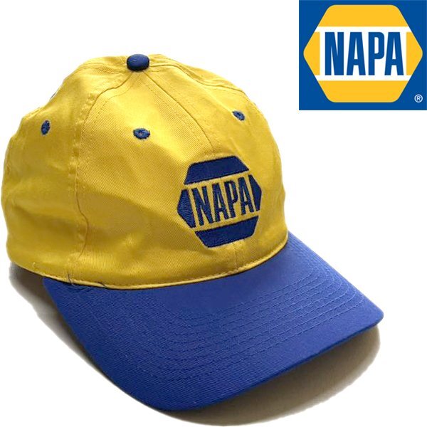 1点物◆NAPA青黄ナパ帽子ツートンキャップ古着メンズレディースOKアメカジ90sストリート/スポーツ野球ベースボールUSAブランドレース362360拍卖