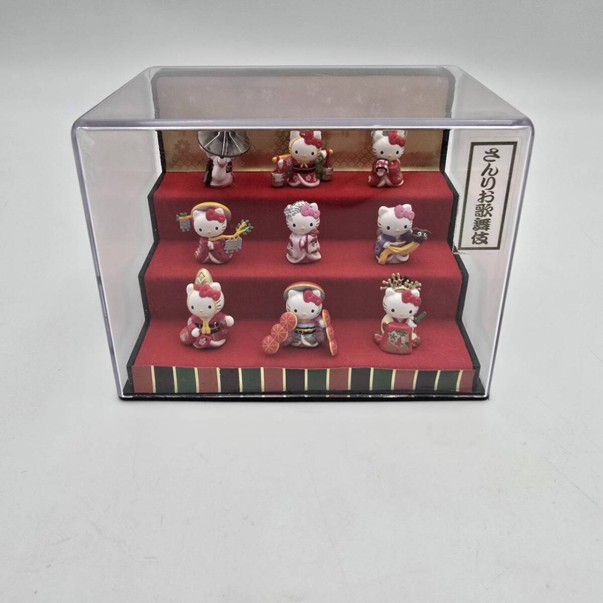 【3353】さんりお歌舞伎 サンリオ HEKKO KITTY ハローキティ カブキマスコットセット 雛飾りケース入 雛飾り拍卖