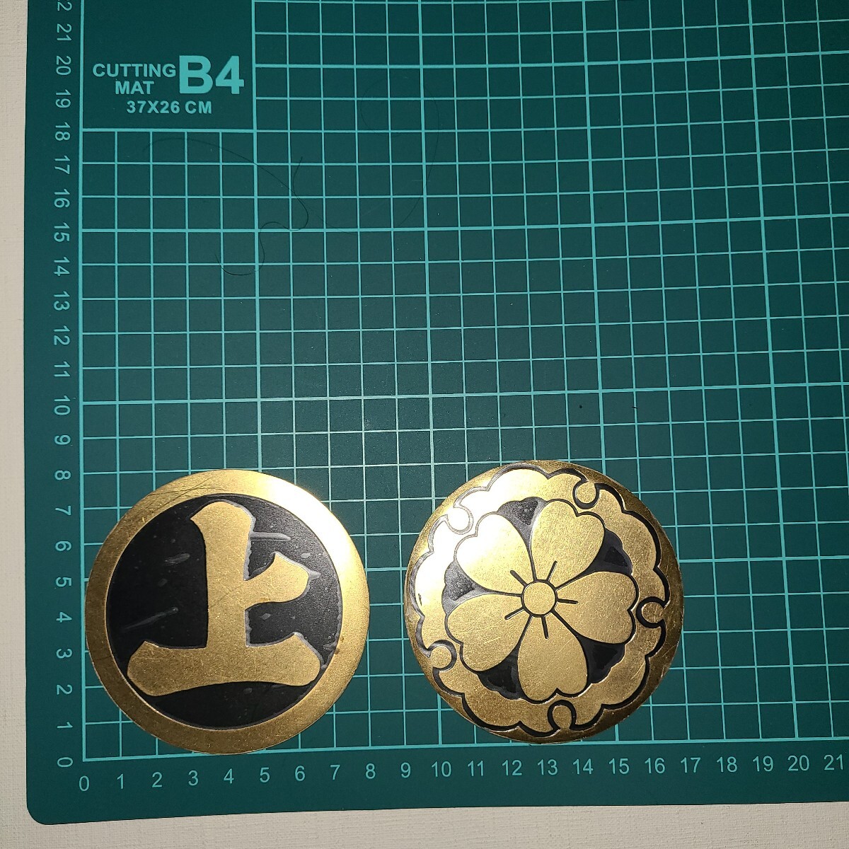 家紋 ステッカー アルミ調 2枚 #6 漢字拍卖